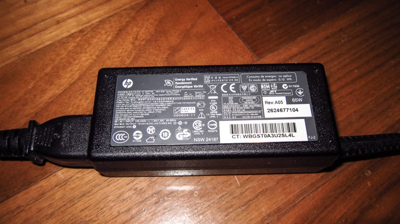 Most laptops have power transformers like this one that are compatible with local voltage (220 volts)
