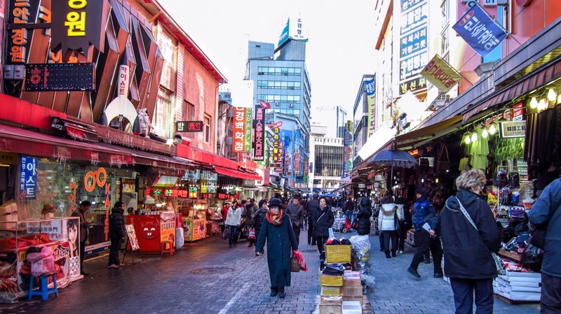 Namdaemun Market on a winter day