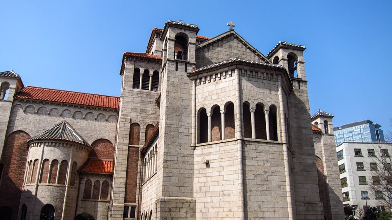 Side view of Seoul Anglican Cathedral