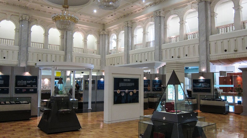 Beautiful interior of the Bank of Korea Museum