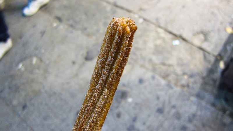 Fresh, hand made churro for only 1,000 won