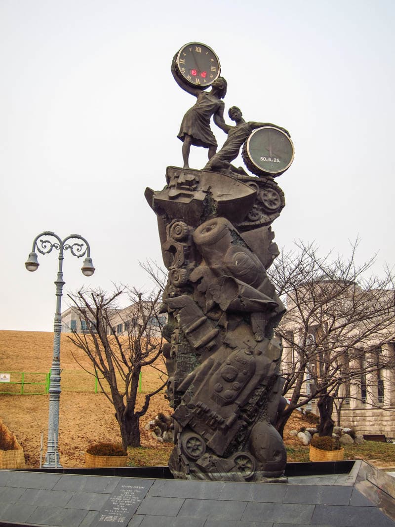 Clock Tower of Peace at the War Memorial of Korea in Seoul