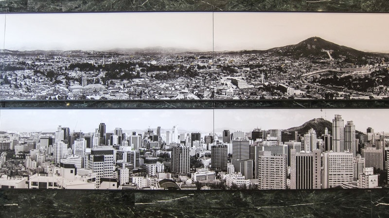 Image showing the explosive growth of  Seoul over the years at the Seoul Museum of History