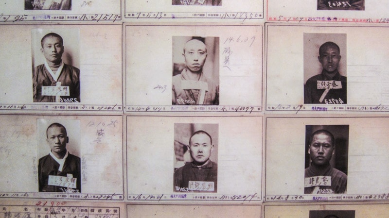 Faces of some of the prisoners who were incarcerated at the prison