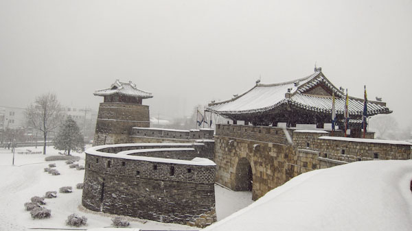 Hwaseong Fortress at Suwon, South Korea