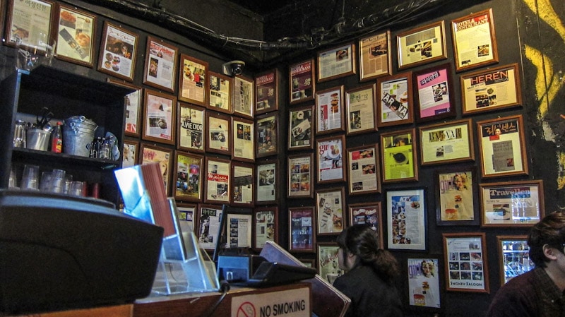 Interior of Smokey Saloon