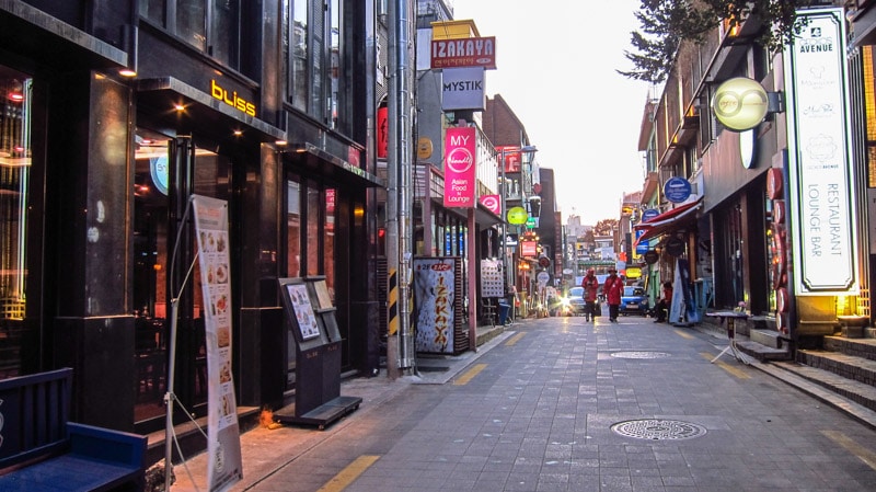 Itaewon during the day