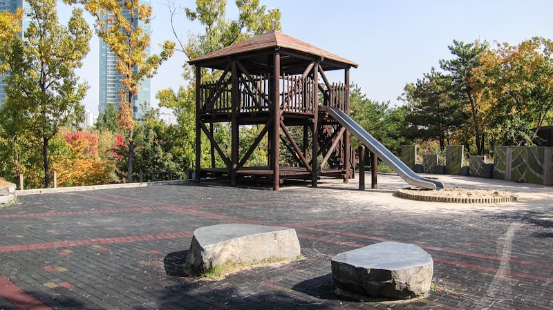 One of the many playgrounds at Seoul Forest