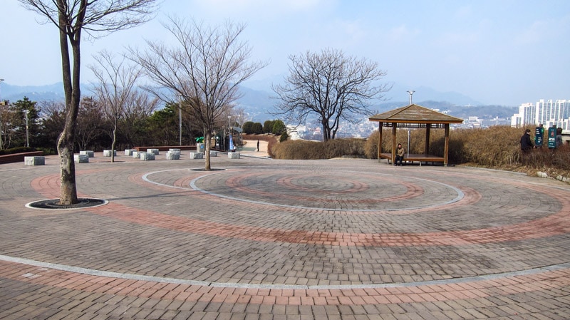 Open space offering great views at Naksan Park