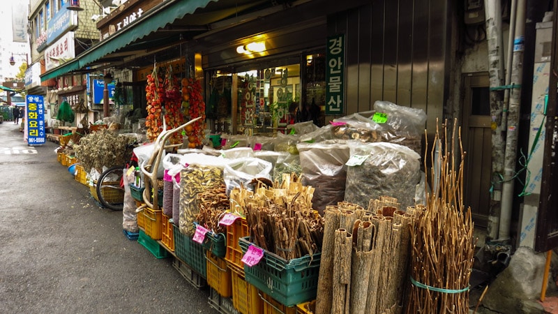 Assortment of oriental medicine products