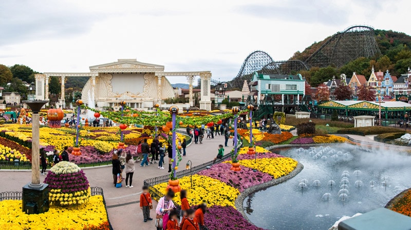 Everland amusement park in Gyeonggi-do, South Korea