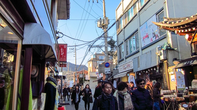 Hwagae-gil Shoes Street in Seoul