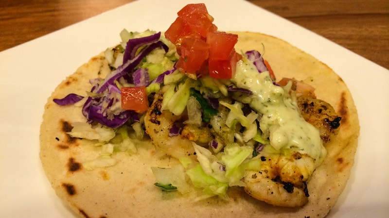 Grilled Shrimp Taco, Coreanos Kitchen, Seoul