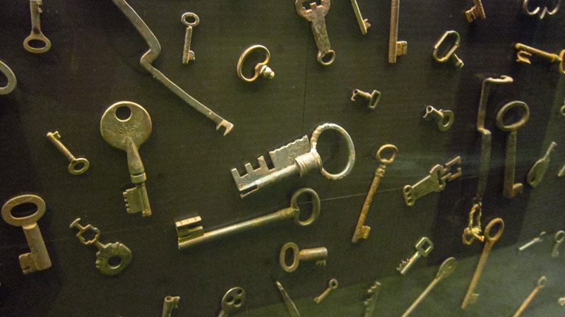 Assortment of keys at the Lock Museum in Seoul
