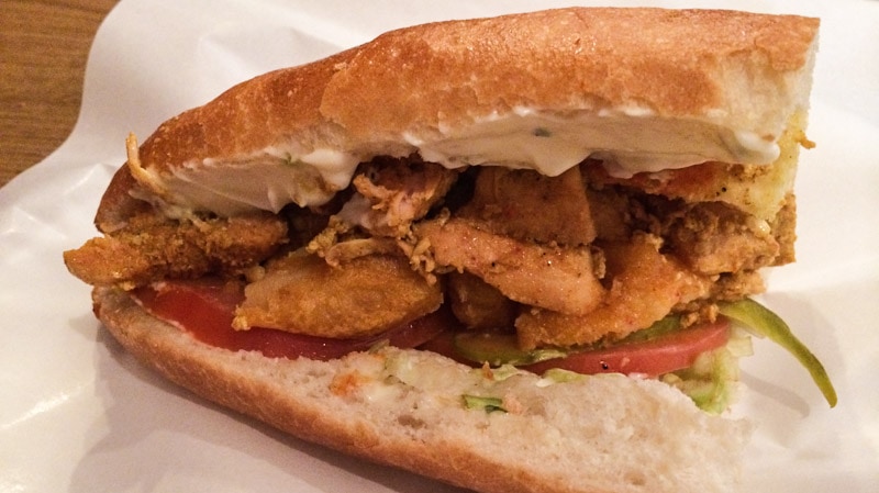 Moroccan chicken sandwich at Casablanca