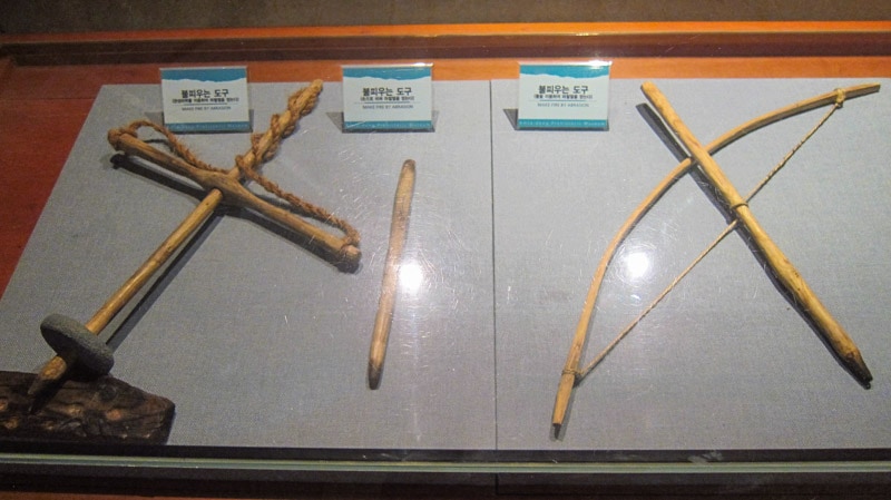 Fire starting tools at Amsa-dong Prehistoric Settlement Site
