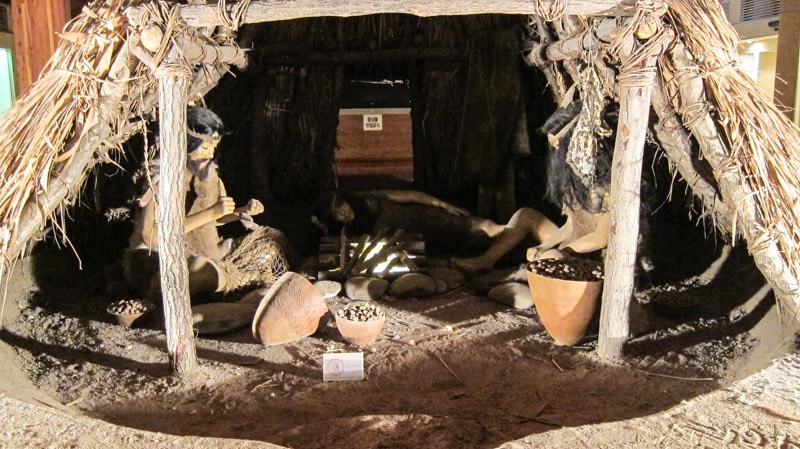 A view of the inside of the pit houses at Amsa-dong Prehistoric Settlement Site