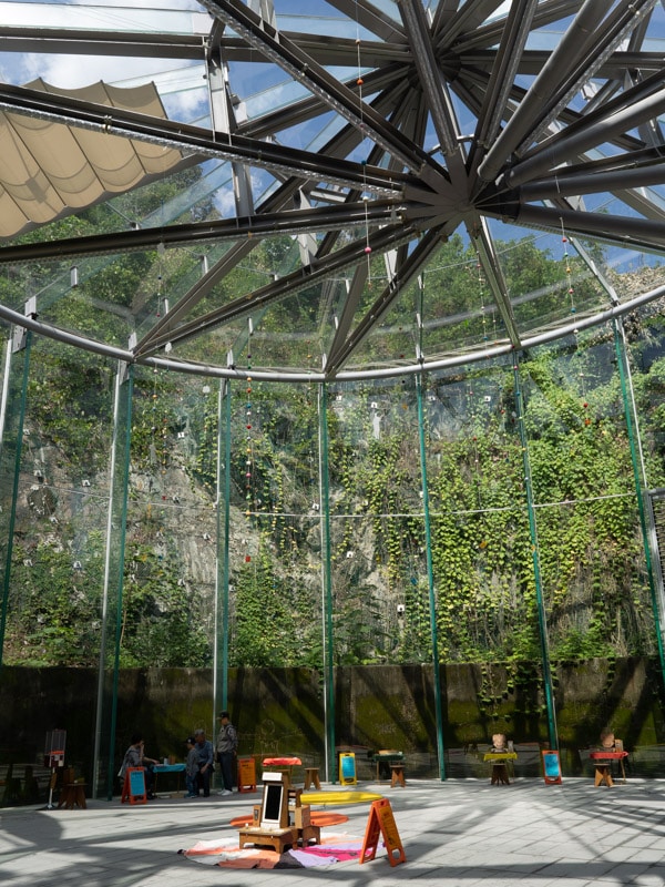Inside the Glass Pavilion, Oil Tank Culture Park, Seoul, Korea
