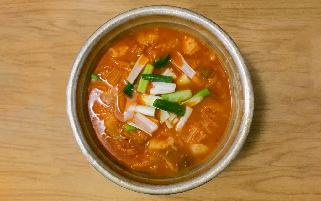 Kimchi Jjigae, a popular stew in Korea