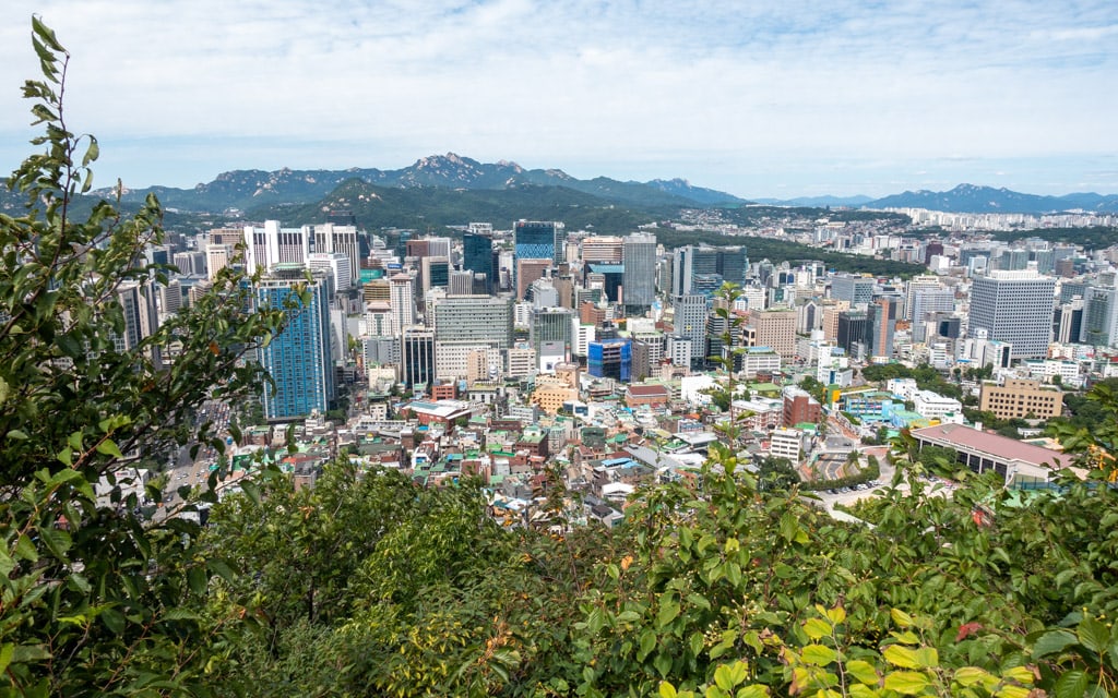 View of downtown Seoul