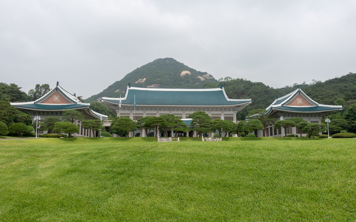 Cheong Wa Dae (Blue House), the residence of the President of South Korea