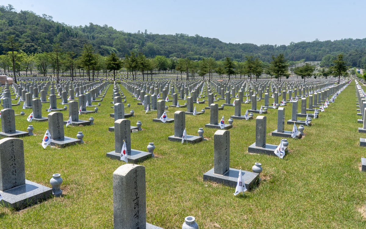 This is the largest graveyard at the cemetery