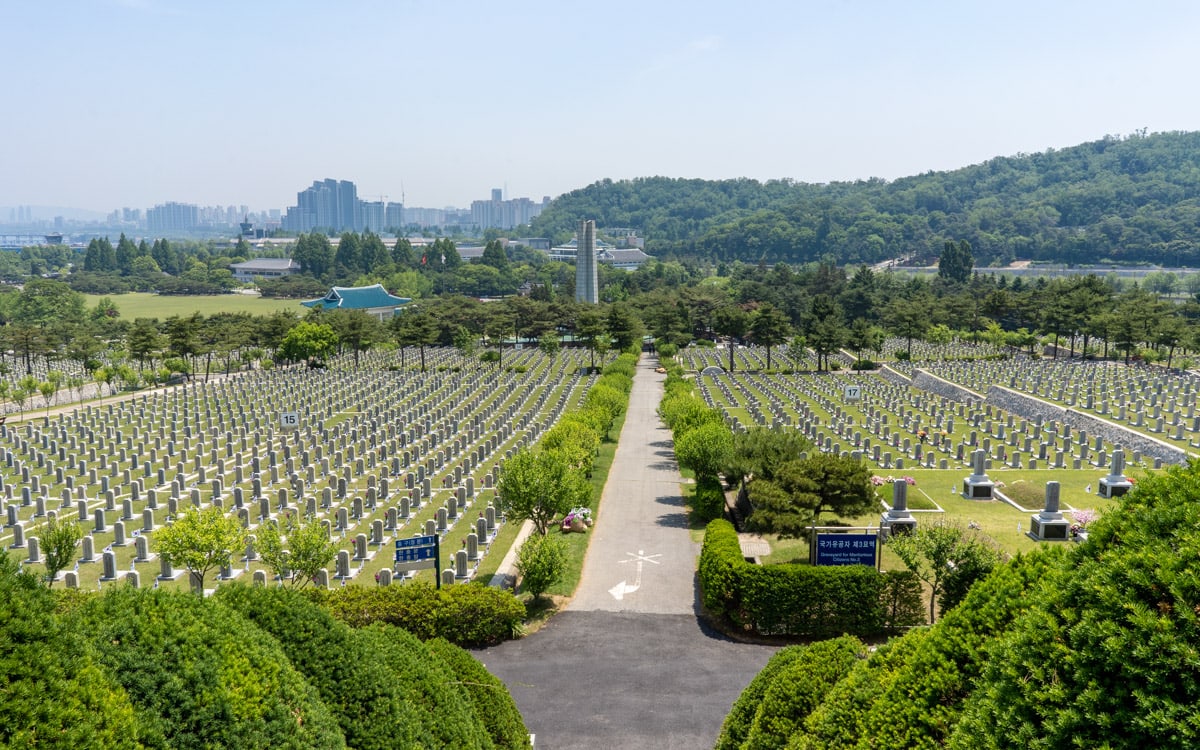 It is here at Seoul National Cemetery where over 175,000 patriots are buried, Seoul, Korea