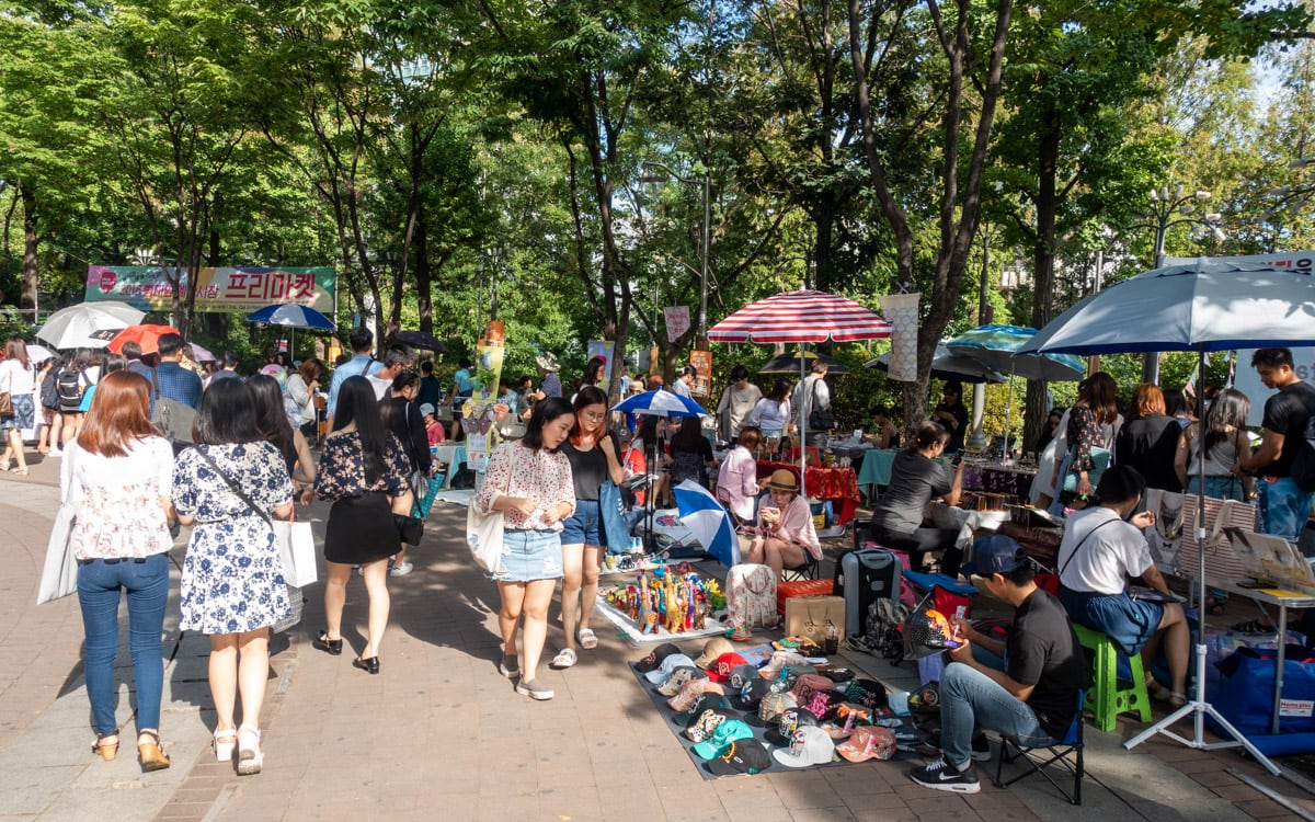 Hongdae Free Market, Seoul, Korea