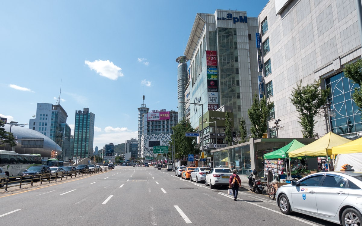 The Dongdaemun Market area, Seoul, Korea