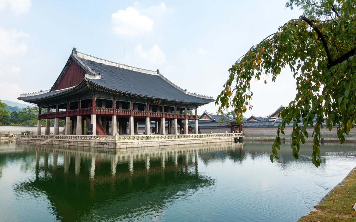 Gyeonghoeru Pavilion at Gyeongbokgung Palace, Seoul, Korea