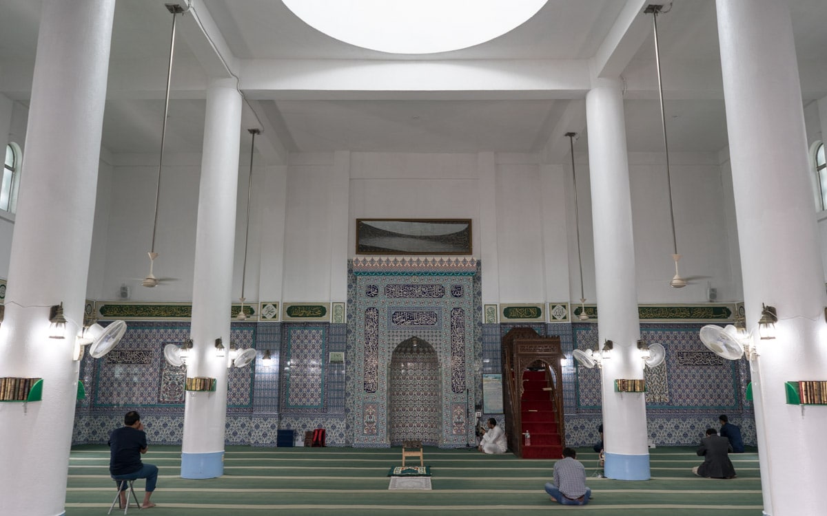 Interior of the mosque, Seoul Central Mosque, Seoul, Korea