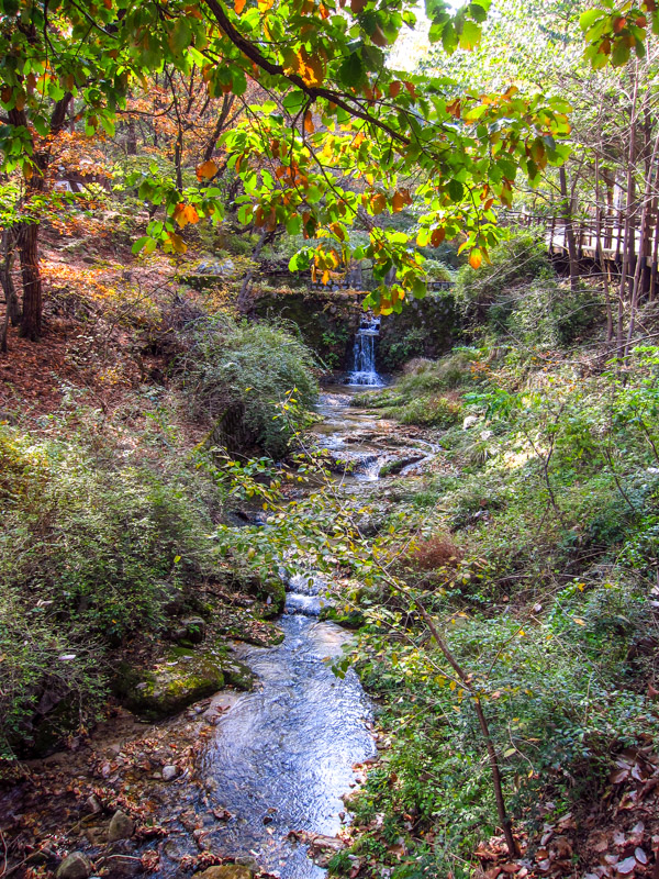 Oktakcheon Stream flowing near the temple, Hwagyesa Temple, Seoul, Korea