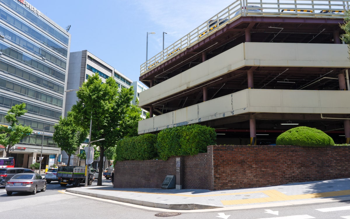 The former site of Souimun Gate, one of The Four Small Gates of the Seoul City Wall