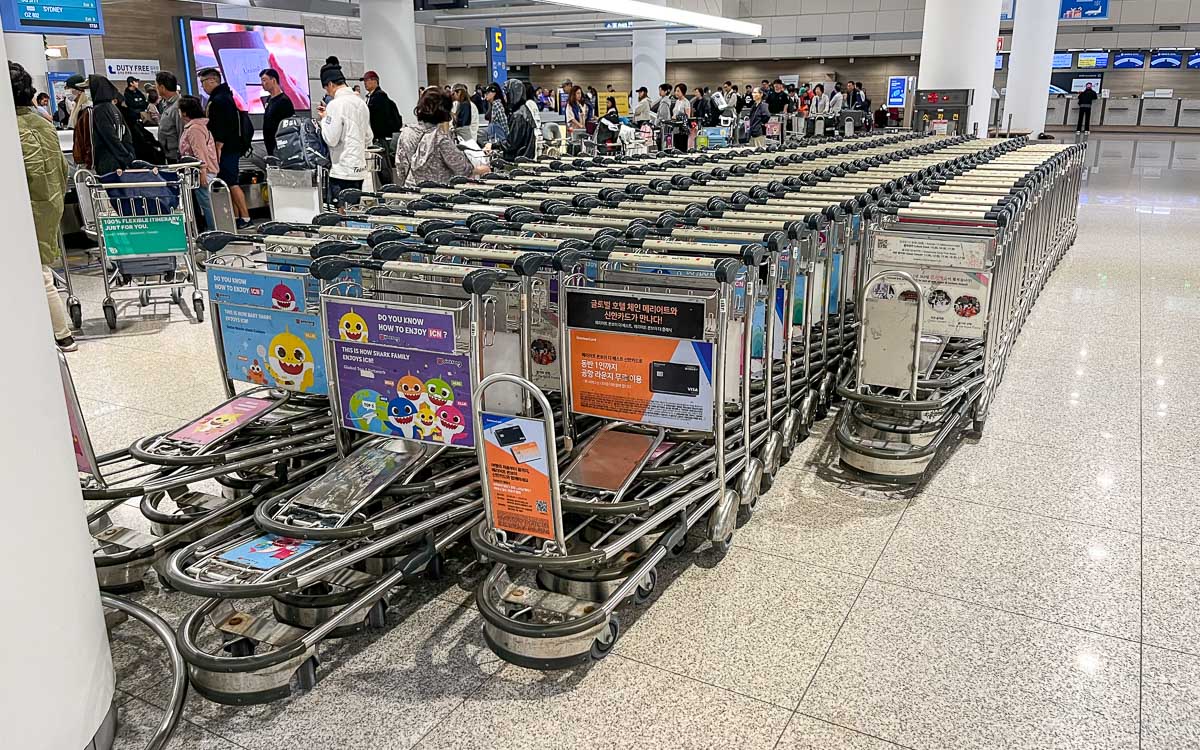 Free luggage carts