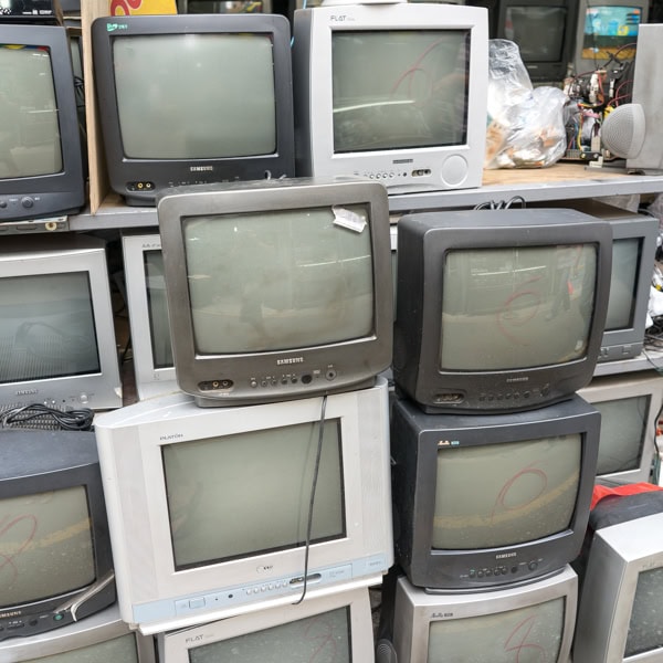 Old CRT televisions
